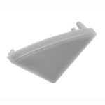 Záslepka do profilu LED GLAX rohový stříbrná