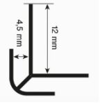Rocko profil Vnější rohový profil 2800mm - bílá