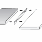 Spoj. lista AL rohova na PD 38mm černá