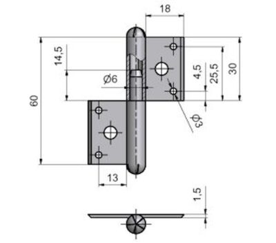 Závěs okenni 60 L 90110000