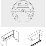 LED profil AL GLAX Kulatý drážkovaný stříbrný (šatní tyč) 2 m