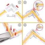 Konektor pro LED pásek 10mm a COB, spojka LED/LED rohový 90st., 150W, IP20