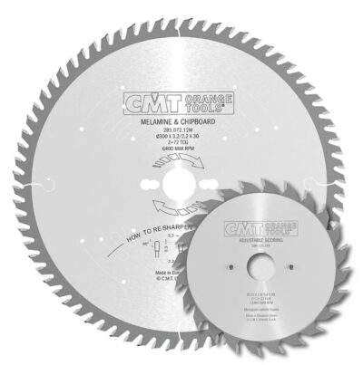 FA-300120 Sada kotoučů na lamino – D300 d30 Z96 + D120 d20 Z24 HW