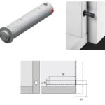 System otevírání Push to open dlouhý k zavrtání Šedá 9089613 Hettich  (tip-on)