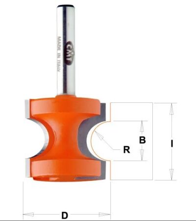 C95450711 C954 Fréza půlkruhová vydutá – R9,5 D34,9×35 B19,71 S=12 HW