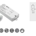 Spínač bezdotykový PIR 230V/250W, kabel 2m, bílý