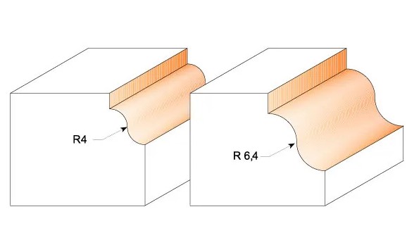 C94027011 C940 Profilová fréza s ložiskem - R4 D28,7x11,5 S=8 HW C94027011 C940 Profilová fréza s ložiskem - R4 D28,7x11,5 S=8 HW
