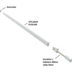 Konektor pro LED pásek FLEXLINE, mini AMP, kabel 2m, 3A, IP20