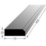 Práh buk 900* 70/síla 20mm Práh buk 900* 70/síla 20mm