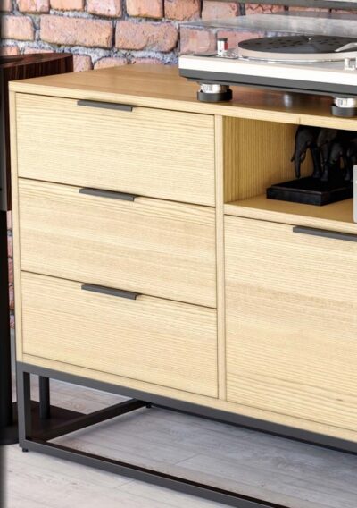 Uch. HEXI – uchytka do hrany 192/225mm – černá mat.