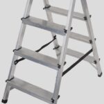 Schůdky žebřík dvojitý Al x4 příčky-nosnost 125kg