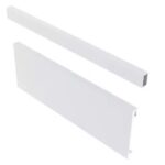 Zásuvkový Box Slim vnitř. zásuvka B1 čelní panel+reling 95/1200mm Bílá střední zásuvka