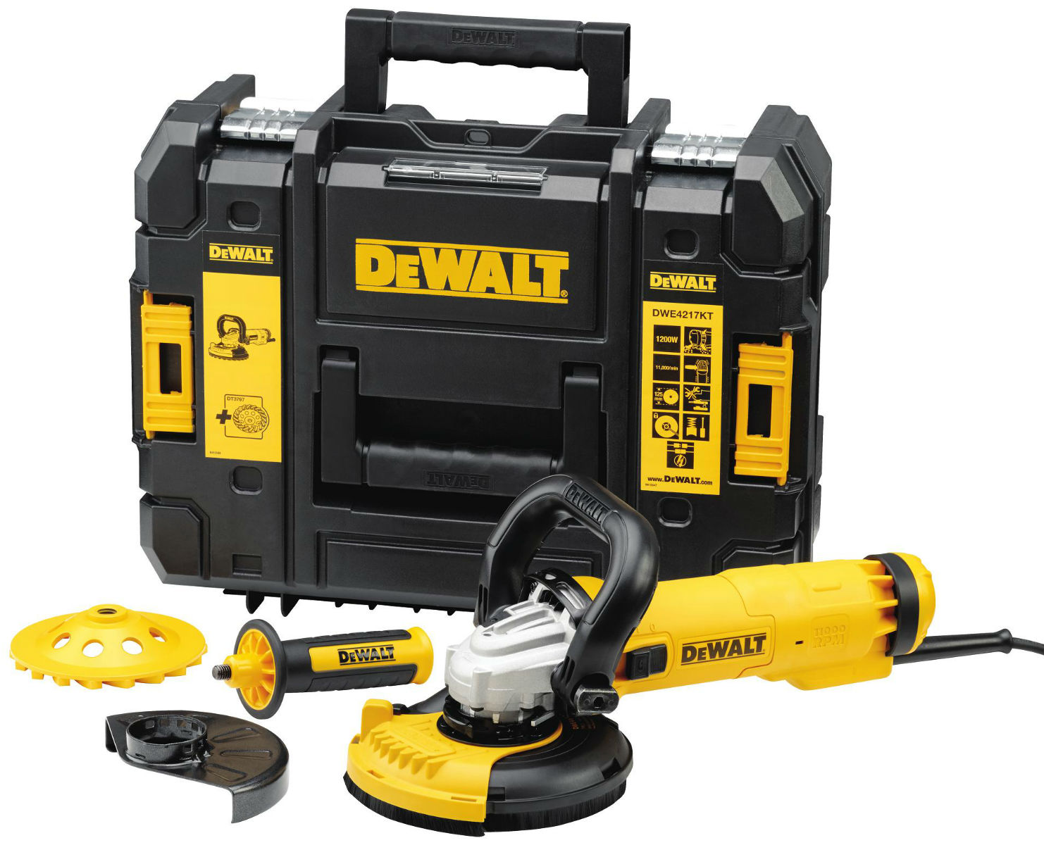 DWE4217KT DeWALT úhlová bruska 125mm 1200W DWE4217KT DeWALT úhlová bruska 125mm 1200W