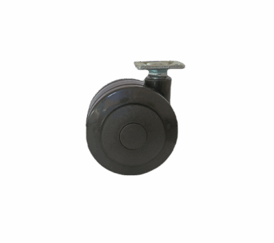 Kolečko pr.75mm, černá, bez brzdy, 50kg, měkčený běhoun