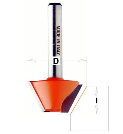 C90524011 C905 Úhlová fréza – 45° D25x8 L41 S=8 HW