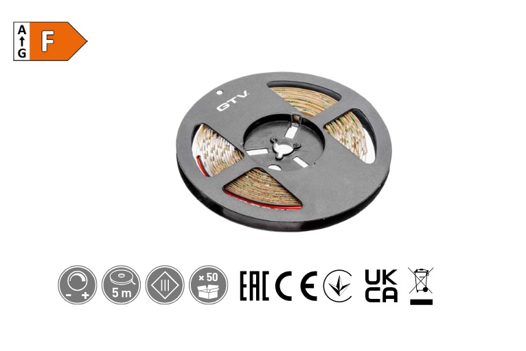 LED pásek 12V, 5m Flash 2835, 120 LED/m, 8mm, teplá bílá, 7,3W/m, 22W/5m, 720 lm/m LED pásek 12V, 5m Flash 2835, 120 LED/m, 8mm, teplá bílá, 7,3W/m, 22W/5m, 720 lm/m