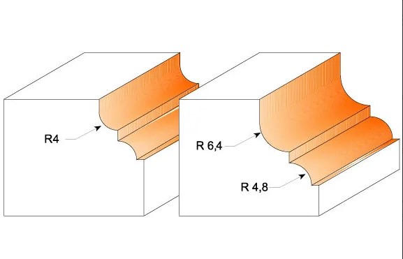 C94535011 C945 Profilová fréza s ložiskem - R6,4-4,8 D35x18,5 S=8 HW C94535011 C945 Profilová fréza s ložiskem - R6,4-4,8 D35x18,5 S=8 HW
