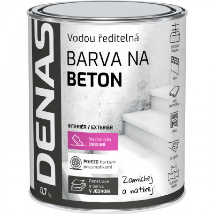 Barva na beton 0110 seda 0,7L Barva na beton 0110 seda 0,7L