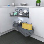 Karusel vysuvny levý, Antracit/titan COMBIS pro dvířka 600mm