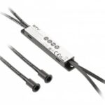 Spínač bezdotykový MICRO IR, 2 senzory, kabely 2m a 1,2m, Černý, 12V/36W,24V/72W,3A mini AMP