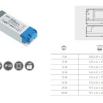 Trafo 12V LED PRO 65W, input 220-240VAC, IP20, rozměr 181x63x40 mm