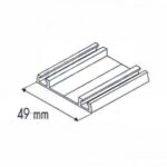 Spodni vedeni Cleft Bílá mat. 3.0m