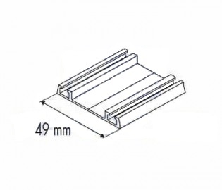 Spodni vedeni Cleft Bílá mat. 3.0m