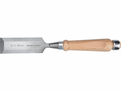 Dláto s kvalitní bukovou rukojetí, 38mm, délka 290mm, CrV EXTOL PREMIUM