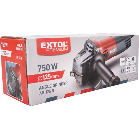 Bruska úhlová, 750W, 125mm, EXTOL PREMIUM Bruska úhlová, 750W, 125mm, EXTOL PREMIUM