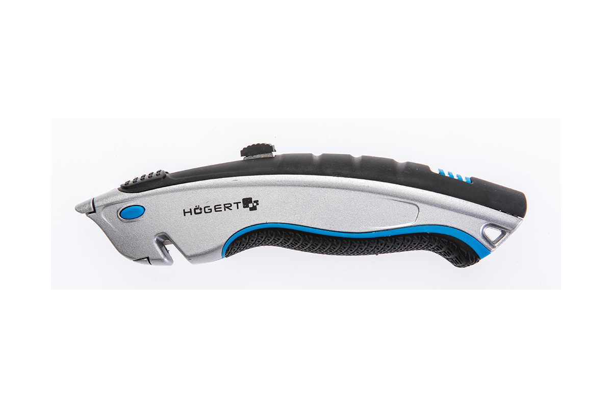 Nůž zatahovací s vyměnitelnou čepelí, integrovaný zámek čepele Nůž zatahovací s vyměnitelnou čepelí, integrovaný zámek čepele