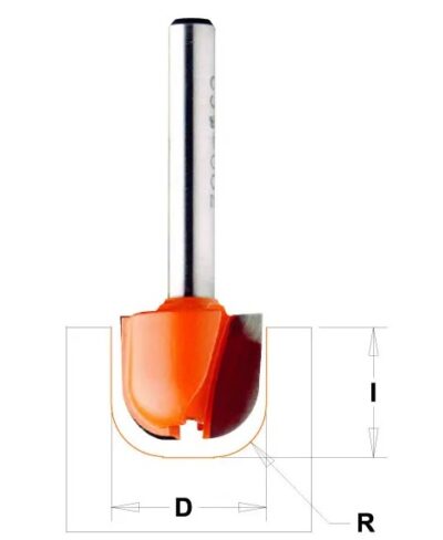 C95100211 C951 Žlábková fréza – R6,4 D19x16 S=8 HW