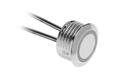 Spínač dotykový stmívatelný 12V/36W, 24V/72W, kabel 1500mm, chrom, mini AMP Spínač dotykový stmívatelný 12V/36W, 24V/72W, kabel 1500mm, chrom, mini AMP