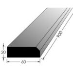 Práh buk  900* 60/síla 20mm