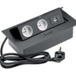 Zásuvkový el. box vyklopný 2x zasuvka 2x USB 2A 5V černý AE-PBU2GU-20 Zásuvkový el. box vyklopný 2x zasuvka 2x USB 2A 5V černý AE-PBU2GU-20