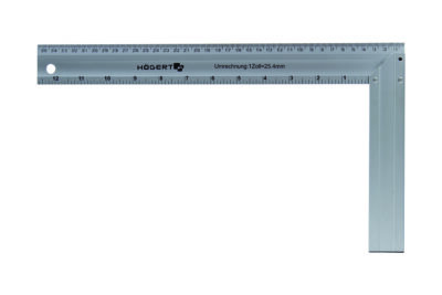 Úhelník hliníkový tesařský 450×190 mm