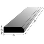 Práh dub 600* 80/síla 20mm