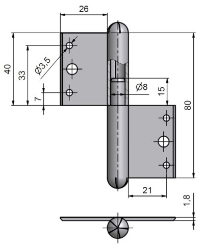 Závěs okenni 80 P 90200000 Závěs okenni 80 P 90200000