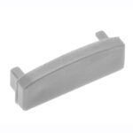 Záslepka do profilu LED GLAX přisazený stříbrná