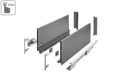 Zásuvkový Box Slim P2O D 450D 199/450mm extra vysoký Antracit