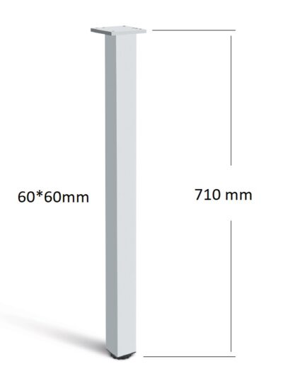 Stolová noha ctvercová 60*60*710 černá