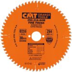 C29221664M Orange Pilový kotouč pro elektronářadí, finální řez - D216x2,8 d30 Z64 HW -5°Neg