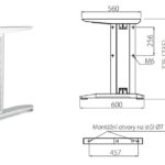 Kancelářská podnož šedá 710-725x560mm Kancelářská podnož šedá 710-725x560mm