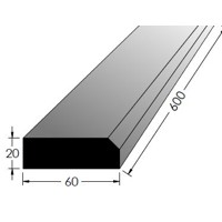 Práh dub 600* 60/síla 20mm