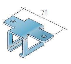 S80 uchyt profilu horní