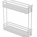 Drzak lahví MovixPro šíře 150mm, d.475mm, Bílá, bez výsuvu