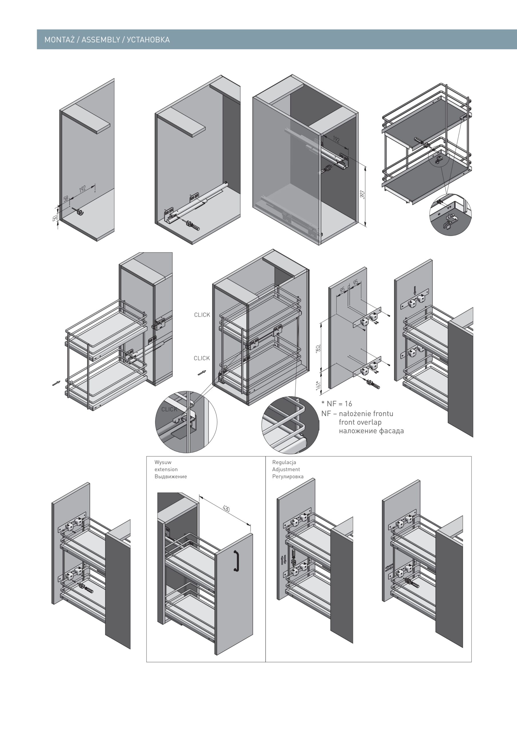 Drzak lahví MovixPro šíře 300mm, d.475mm, Chrom, dno Antracit, bez výsuvu Drzak lahví MovixPro šíře 300mm, d.475mm, Chrom, dno Antracit, bez výsuvu