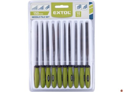 Pilníky jehlové s plast.rukojetí 10ks 8801