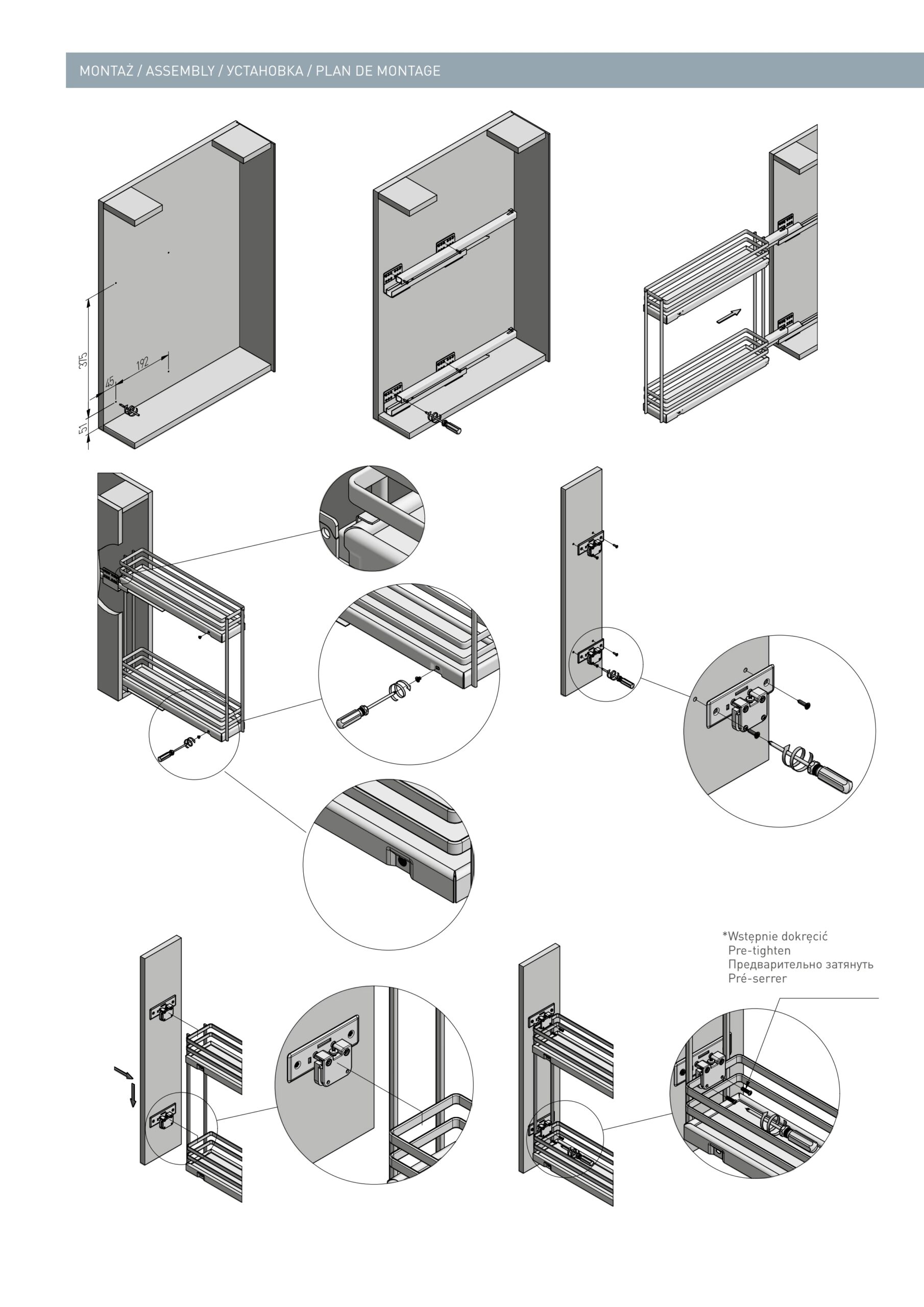 Drzak lahví MovixPro šíře 150mm, d.475mm, Chrom, dno Bílá, bez výsuvu Drzak lahví MovixPro šíře 150mm, d.475mm, Chrom, dno Bílá, bez výsuvu