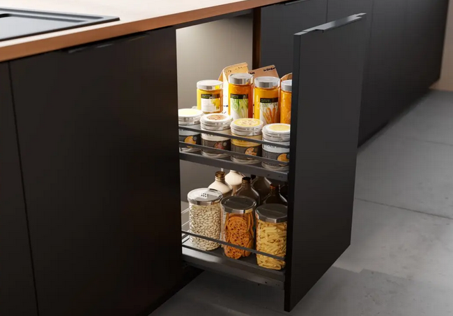 Drzak lahví MovixPro šíře 300mm, d.475mm, Antracit, bez výsuvu Drzak lahví MovixPro šíře 300mm, d.475mm, Antracit, bez výsuvu