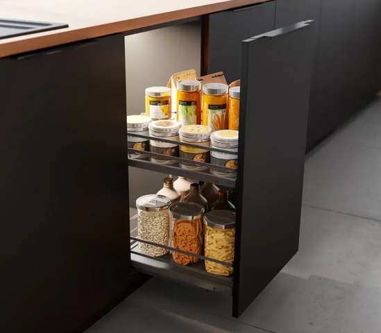 Drzak lahví MovixPro šíře 300mm, d.475mm, Chrom, dno Antracit, bez výsuvu Drzak lahví MovixPro šíře 300mm, d.475mm, Chrom, dno Antracit, bez výsuvu